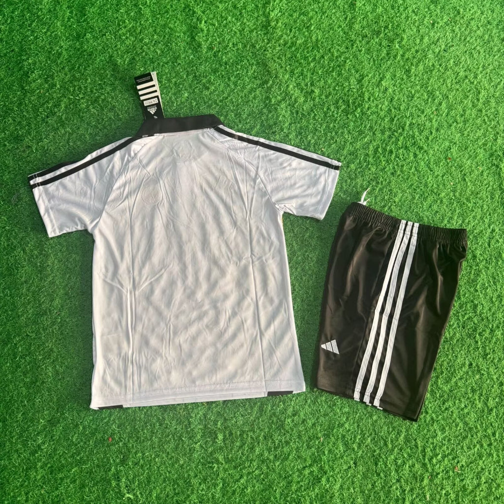 Real Madrid 25/26 White Home Dragon Kids Jersey Set