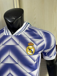 Real Madrid 25/26 White/Purple Retro Style Player Jersey
