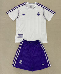 Real Madrid 25/26 White Purple Training Kids Kit - Concept Kits