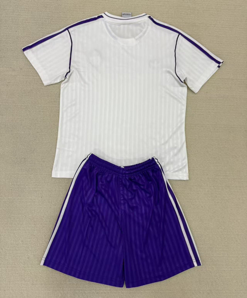 Real Madrid 25/26 White Purple Training Kids Kit - Concept Kits
