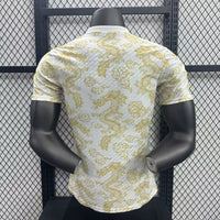 Real Madrid 25/26 White Yellow Player Version Jersey