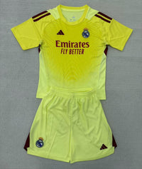 Real Madrid 25/26 Yellow Kids Goalkeeper Kit - Concept Kits