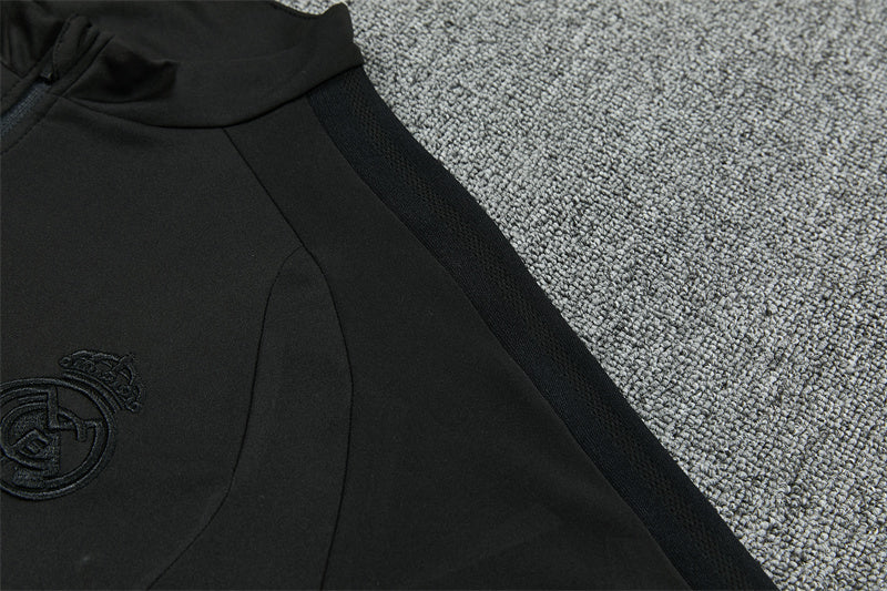 Real Madrid 26/27 All-Black Training Tracksuit Set