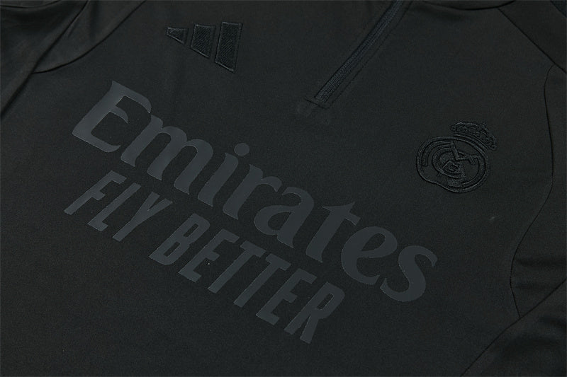 Real Madrid 26/27 All-Black Training Tracksuit Set