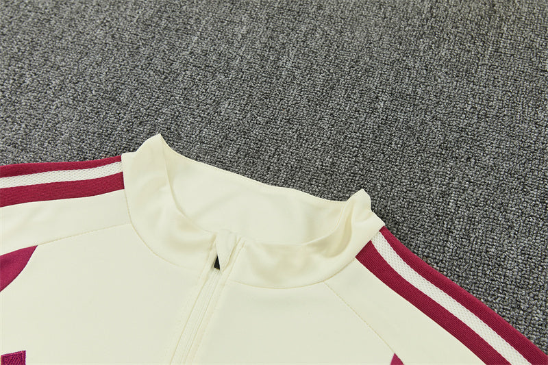 Real Madrid 26/27 Beige and Fuchsia/Pink Training Tracksuit Set