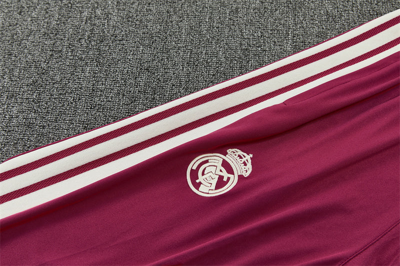 Real Madrid 26/27 Beige and Fuchsia/Pink Training Tracksuit Set