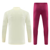 Real Madrid 26/27 Beige and Fuchsia/Pink Training Tracksuit Set