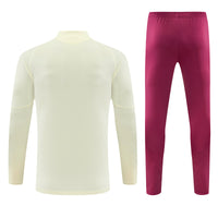 Real Madrid 26/27 Beige and Fuchsia/Pink Training Tracksuit Set