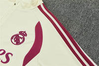 Real Madrid 26/27 Beige and Fuchsia/Pink Training Tracksuit Set