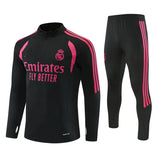 Real Madrid 26/27 Black with Fuchsia Training Tracksuit Set