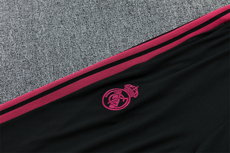 Real Madrid 26/27 Black with Fuchsia Training Tracksuit Set
