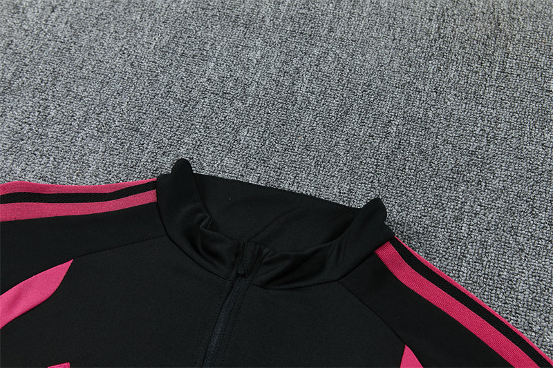 Real Madrid 26/27 Black with Fuchsia Training Tracksuit Set
