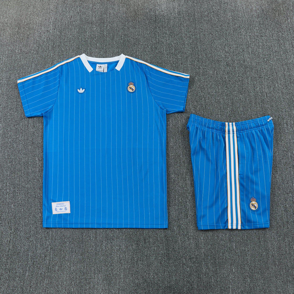 Real Madrid 26/27 Blue/White Pinstripe Jersey