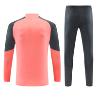 Real Madrid 26/27 Coral Pink/Dark Gray Tracksuit Set