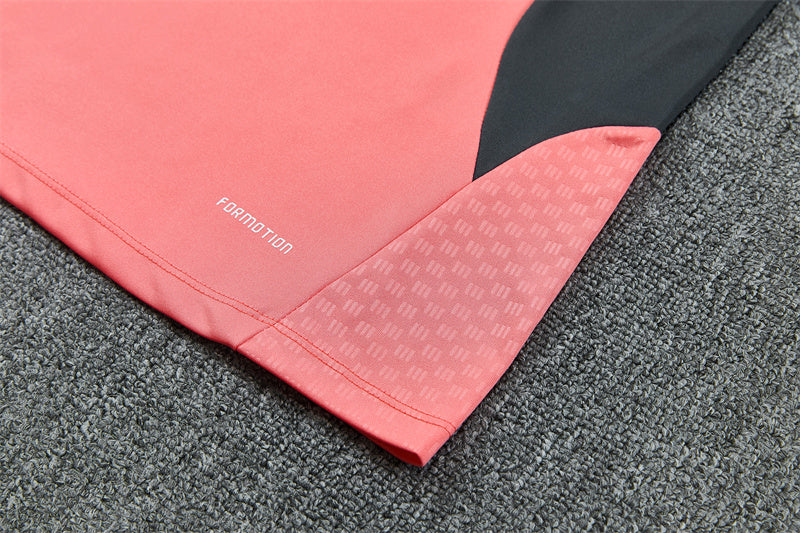 Real Madrid 26/27 Coral Pink/Dark Gray Tracksuit Set