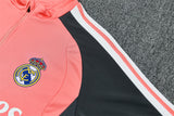 Real Madrid 26/27 Coral Pink/Dark Gray Tracksuit Set