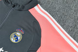 Real Madrid 26/27 Dark Gray/Coral Pink/White Tracksuit Set