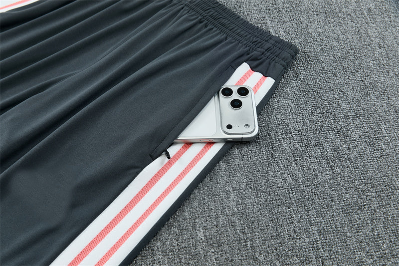 Real Madrid 26/27 Dark Gray/Coral Pink/White Tracksuit Set