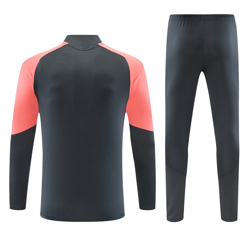 Real Madrid 26/27 Dark Gray/Coral Pink/White Tracksuit Set