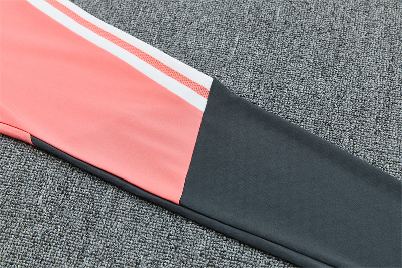 Real Madrid 26/27 Dark Gray/Coral Pink/White Tracksuit Set