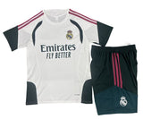 Real Madrid 26/27 Dark Gray/White/Maroon Kids Jersey Set