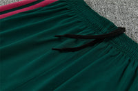 Real Madrid 26/27 Dark Green and Pink Stripes Training Tracksuit Set