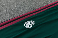Real Madrid 26/27 Dark Green and Pink Stripes Training Tracksuit Set