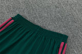 Real Madrid 26/27 Dark Green and Pink Stripes Training Tracksuit Set