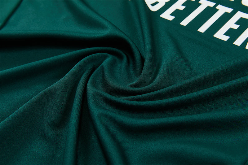 Real Madrid 26/27 Dark Green and Pink Stripes Training Tracksuit Set