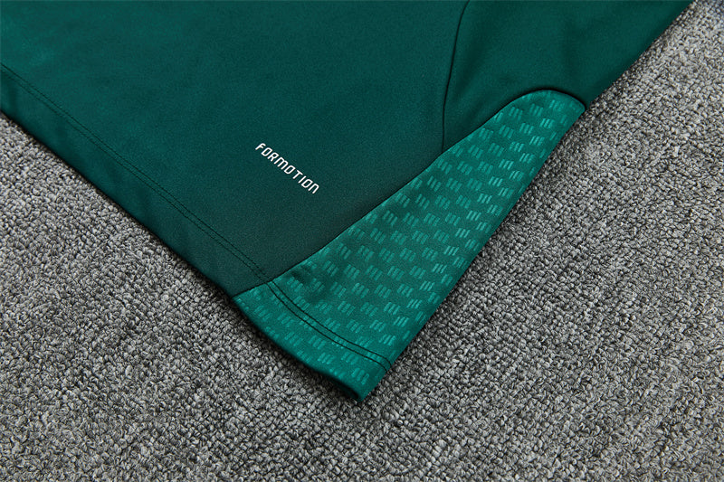 Real Madrid 26/27 Dark Green and Pink Stripes Training Tracksuit Set