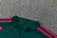 Real Madrid 26/27 Dark Green and Pink Stripes Training Tracksuit Set