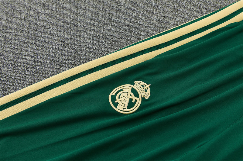 Real Madrid 26/27 Dark Green/Cream Training Tracksuit Set