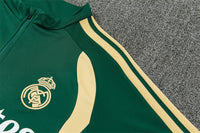 Real Madrid 26/27 Dark Green/Cream Training Tracksuit Set