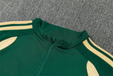Real Madrid 26/27 Dark Green/Cream Training Tracksuit Set