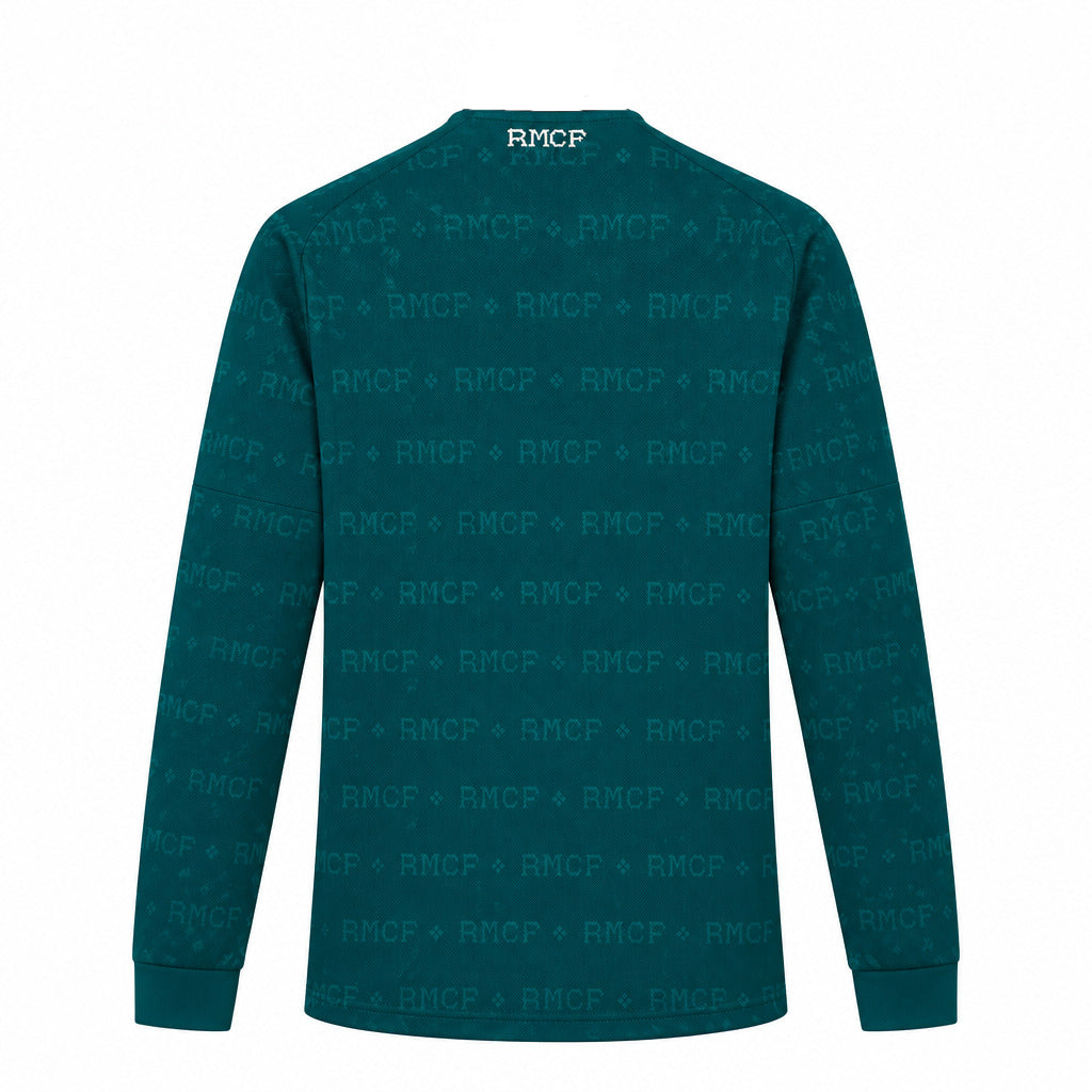 Real Madrid 26/27 Dark Green/White 3 Stripes Away Long Sleeve Jersey