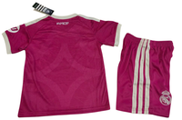 Real Madrid 26/27 Dark Pink/Ivory 3rd Kids Jersey Set