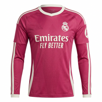 Real Madrid 26/27 Dark Pink/Ivory 3rd Long Sleeves Jersey