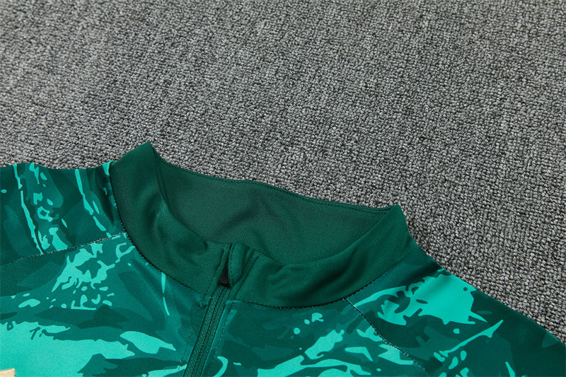 Real Madrid 26/27 Green Camouflage/Graphic Training Tracksuit Set