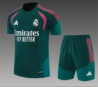 Real Madrid 26/27 Green/Pink Training Kids Jersey Set