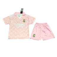 Real Madrid 26/27 Light Pink/White Kids Jersey Set
