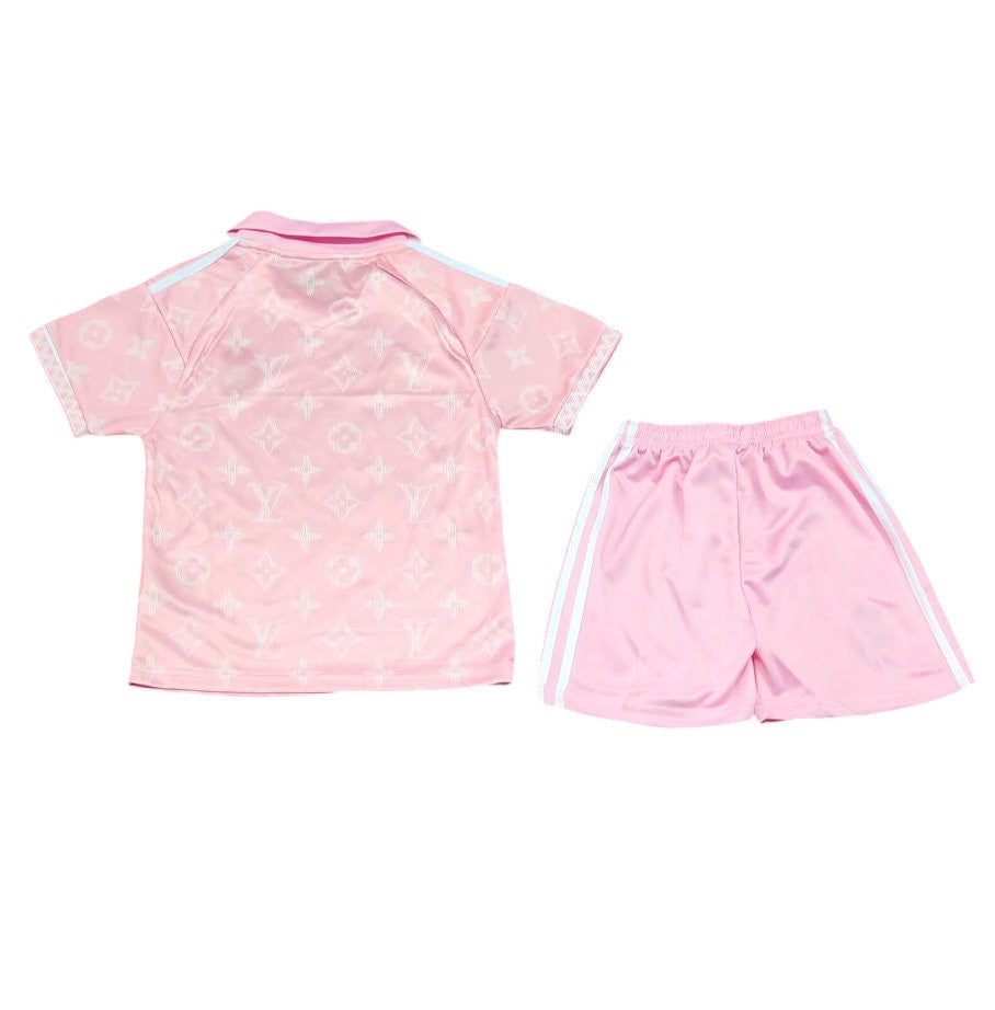 Real Madrid 26/27 Light Pink/White Kids Jersey Set
