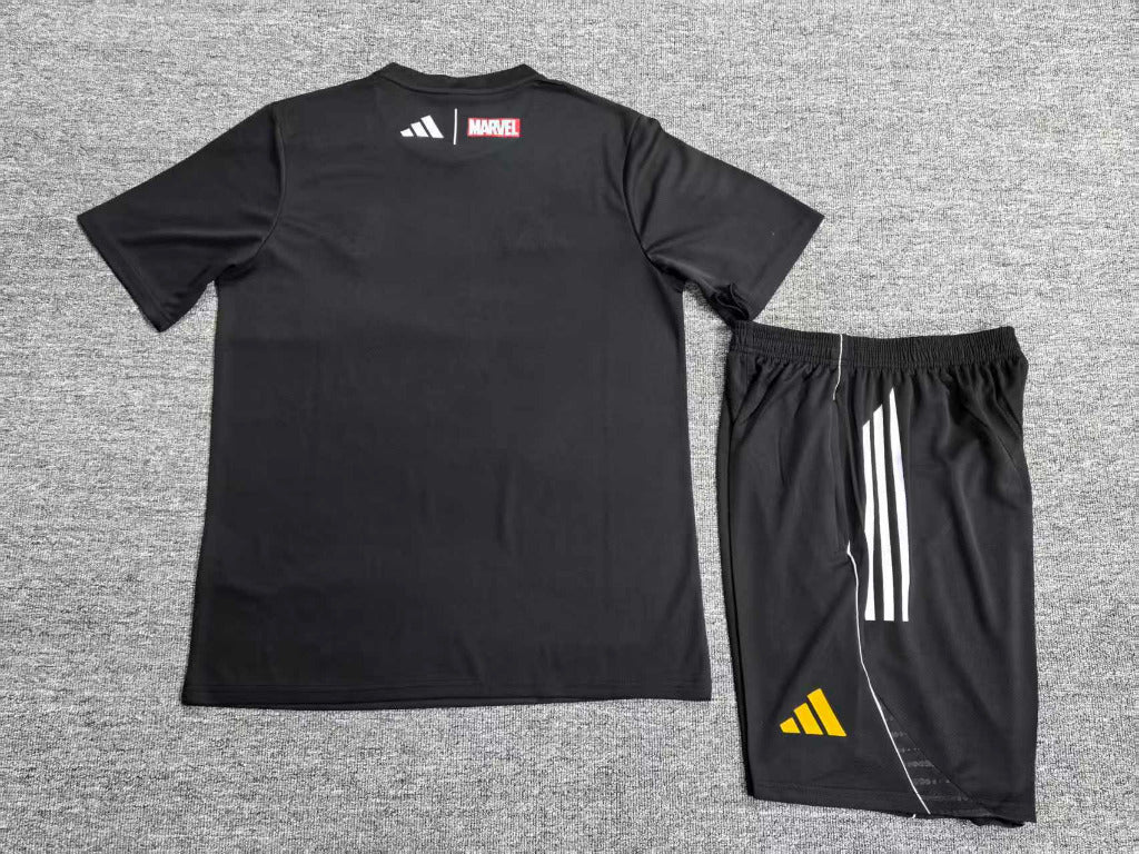 Real Madrid 26/27 Marvel Avenger Black Kids Jersey Set