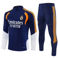 Real Madrid 26/27 Navy and White with Orange Stripes Training Tracksuit Set