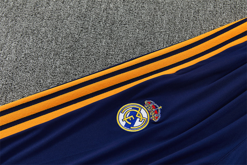 Real Madrid 26/27 Navy and White with Orange Stripes Training Tracksuit Set