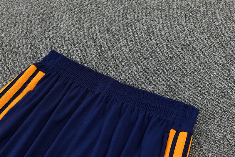 Real Madrid 26/27 Navy and White with Orange Stripes Training Tracksuit Set