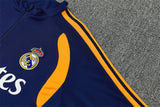 Real Madrid 26/27 Navy and White with Orange Stripes Training Tracksuit Set