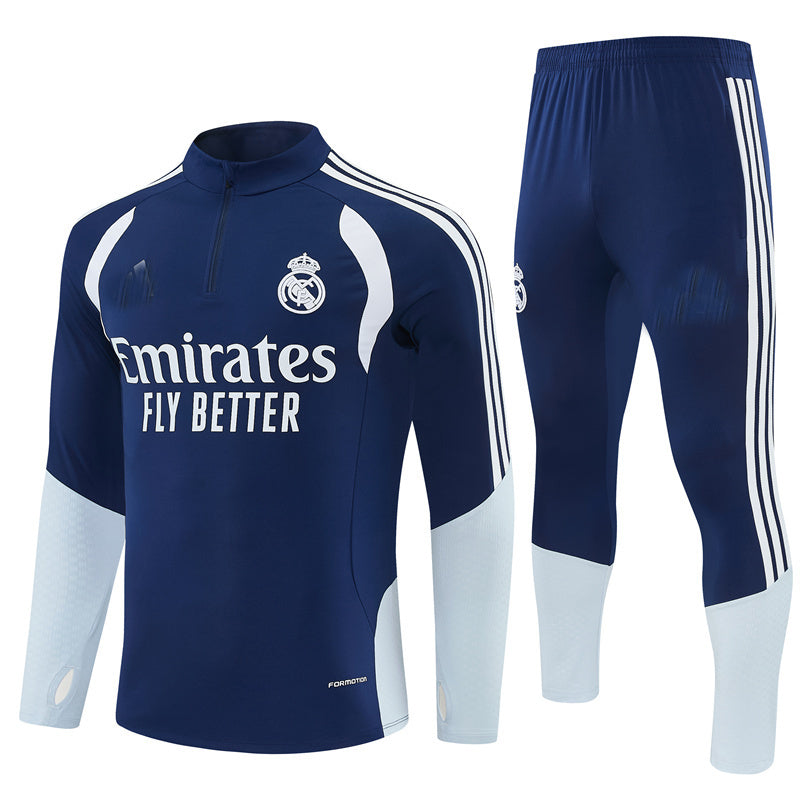 Real Madrid 26/27 Royal Blue/White Training Tracksuit Set