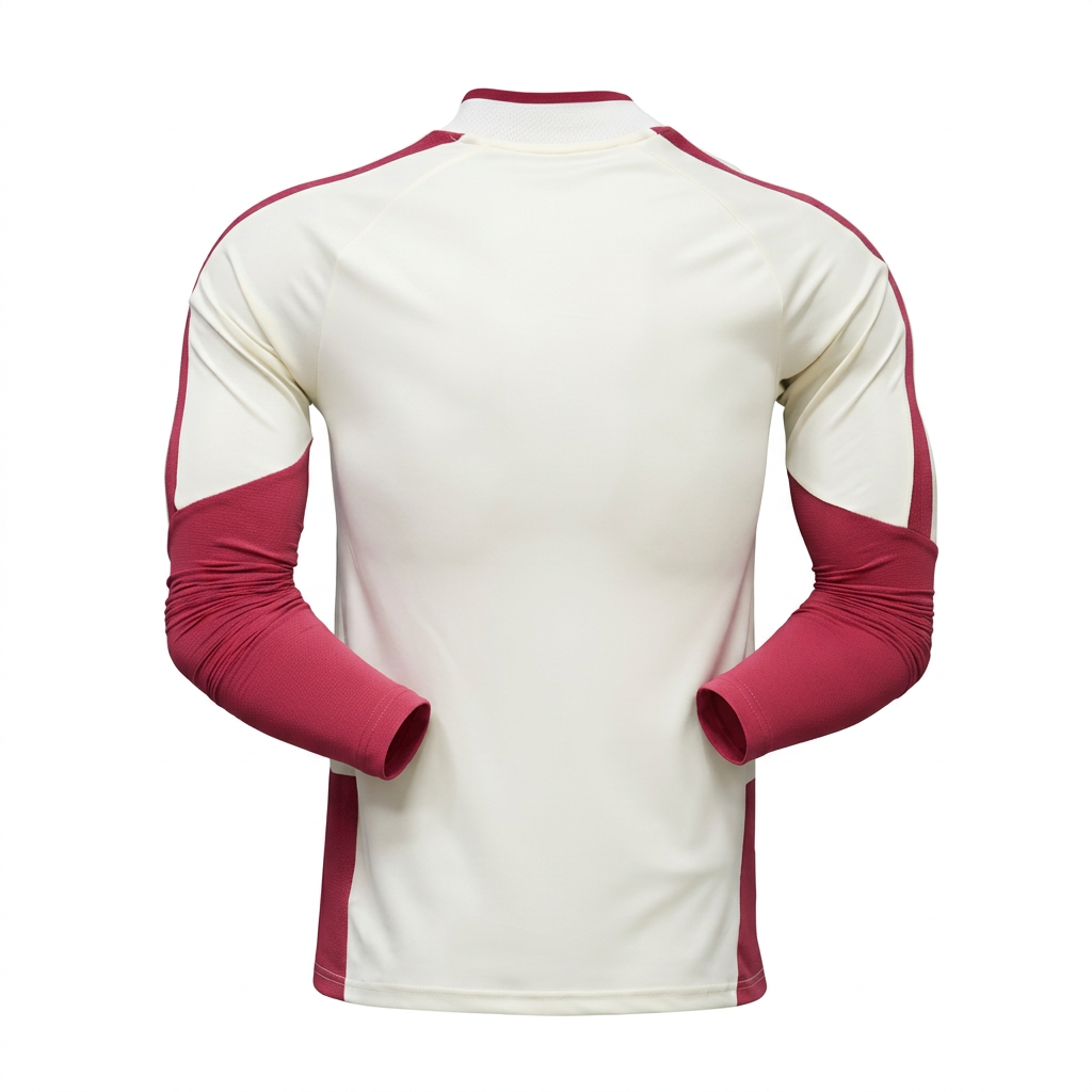 Real Madrid 26/27 Track Player Version Off-White Pink Long Sleeve Jersey