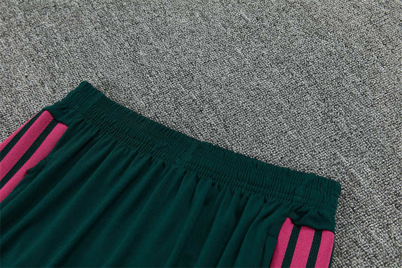 Real Madrid 26/27 White and Green/Pink Training Tracksuit Set