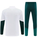 Real Madrid 26/27 White and Green/Pink Training Tracksuit Set